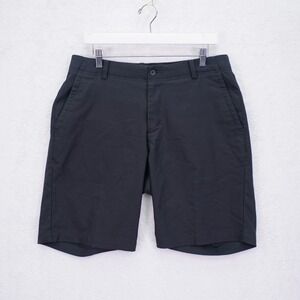 Nike Dri-Fit Black Polyester Cotton Chino Shorts Standard Fit 34 / 10 Mid‎ Rise